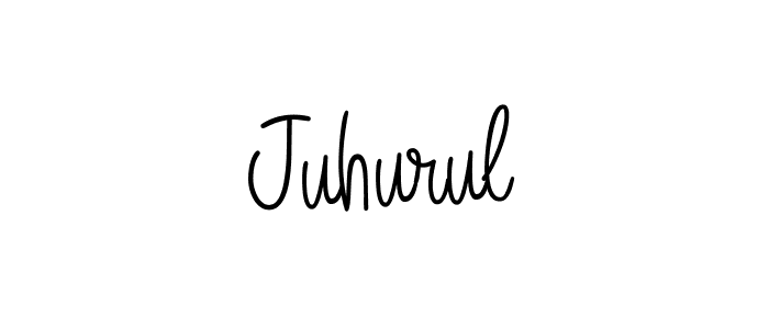 Create a beautiful signature design for name Juhurul. With this signature (Angelique-Rose-font-FFP) fonts, you can make a handwritten signature for free. Juhurul signature style 5 images and pictures png