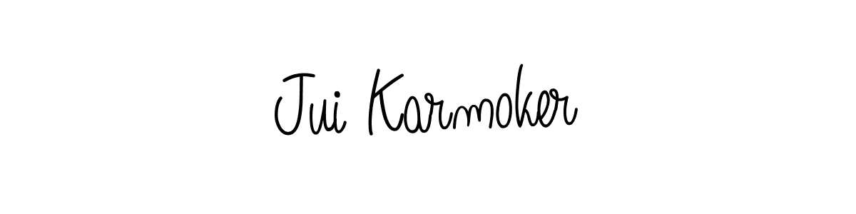 It looks lik you need a new signature style for name Jui Karmoker. Design unique handwritten (Angelique-Rose-font-FFP) signature with our free signature maker in just a few clicks. Jui Karmoker signature style 5 images and pictures png