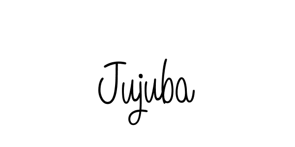Make a beautiful signature design for name Jujuba. With this signature (Angelique-Rose-font-FFP) style, you can create a handwritten signature for free. Jujuba signature style 5 images and pictures png