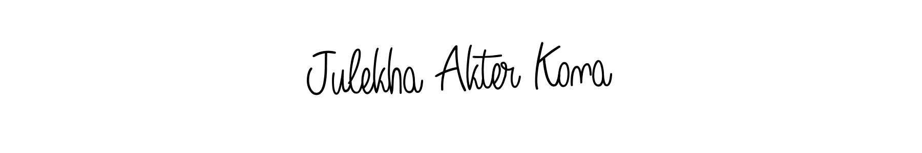 It looks lik you need a new signature style for name Julekha Akter Kona. Design unique handwritten (Angelique-Rose-font-FFP) signature with our free signature maker in just a few clicks. Julekha Akter Kona signature style 5 images and pictures png