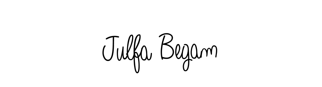 Design your own signature with our free online signature maker. With this signature software, you can create a handwritten (Angelique-Rose-font-FFP) signature for name Julfa Begam. Julfa Begam signature style 5 images and pictures png