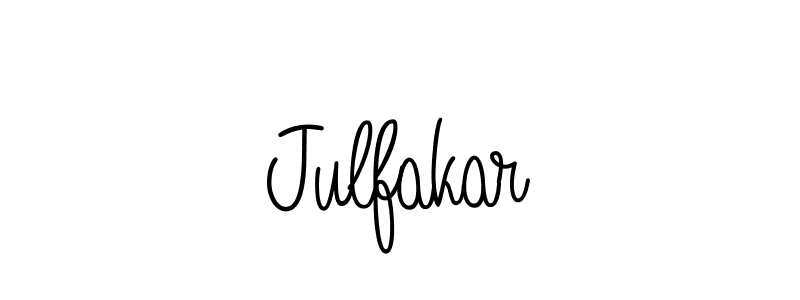 You should practise on your own different ways (Angelique-Rose-font-FFP) to write your name (Julfakar) in signature. don't let someone else do it for you. Julfakar signature style 5 images and pictures png