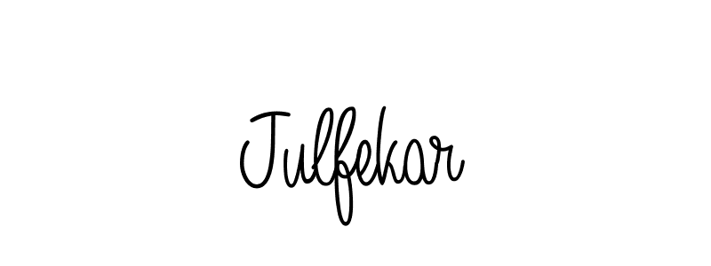 Make a beautiful signature design for name Julfekar. With this signature (Angelique-Rose-font-FFP) style, you can create a handwritten signature for free. Julfekar signature style 5 images and pictures png