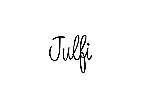 Create a beautiful signature design for name Julfi. With this signature (Angelique-Rose-font-FFP) fonts, you can make a handwritten signature for free. Julfi signature style 5 images and pictures png