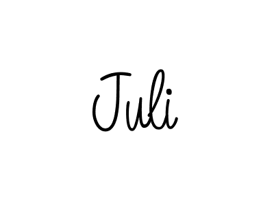 Design your own signature with our free online signature maker. With this signature software, you can create a handwritten (Angelique-Rose-font-FFP) signature for name Juli. Juli signature style 5 images and pictures png