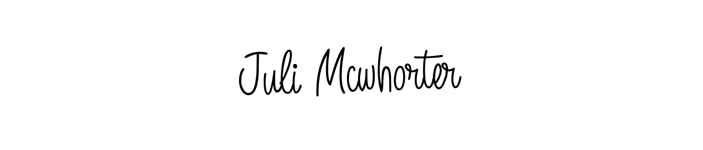 Here are the top 10 professional signature styles for the name Juli Mcwhorter. These are the best autograph styles you can use for your name. Juli Mcwhorter signature style 5 images and pictures png