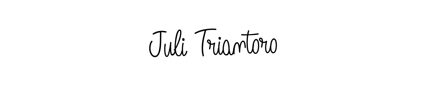 How to make Juli Triantoro signature? Angelique-Rose-font-FFP is a professional autograph style. Create handwritten signature for Juli Triantoro name. Juli Triantoro signature style 5 images and pictures png