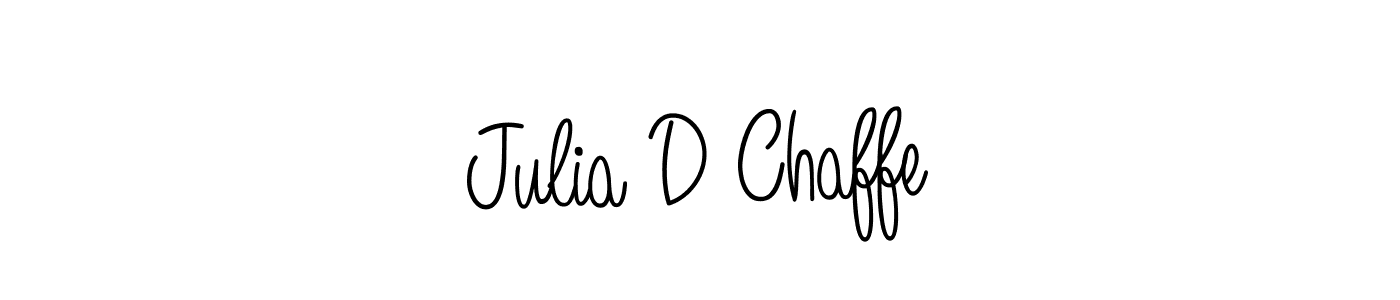 How to make Julia D Chaffe name signature. Use Angelique-Rose-font-FFP style for creating short signs online. This is the latest handwritten sign. Julia D Chaffe signature style 5 images and pictures png