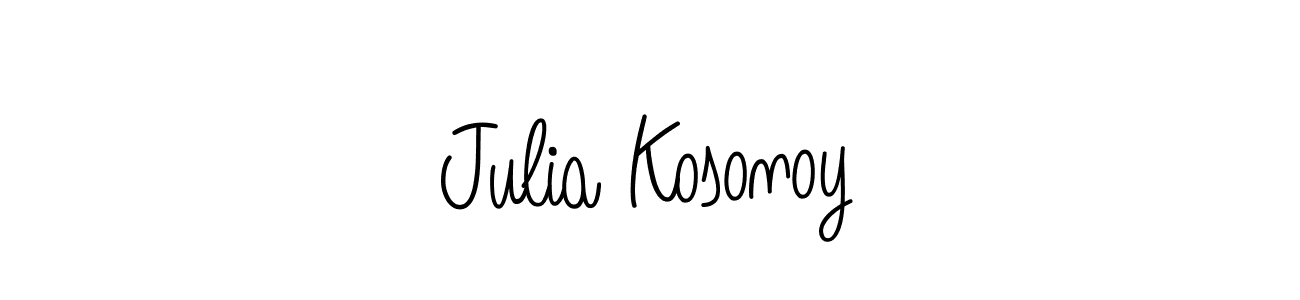 Design your own signature with our free online signature maker. With this signature software, you can create a handwritten (Angelique-Rose-font-FFP) signature for name Julia Kosonoy. Julia Kosonoy signature style 5 images and pictures png