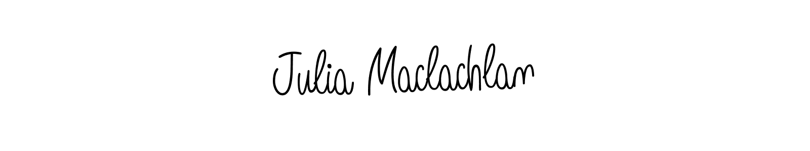 Use a signature maker to create a handwritten signature online. With this signature software, you can design (Angelique-Rose-font-FFP) your own signature for name Julia Maclachlan. Julia Maclachlan signature style 5 images and pictures png