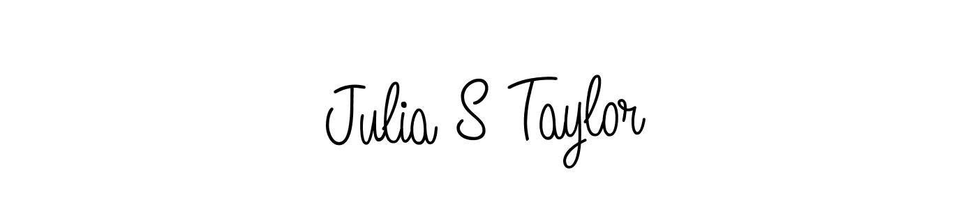 Julia S Taylor stylish signature style. Best Handwritten Sign (Angelique-Rose-font-FFP) for my name. Handwritten Signature Collection Ideas for my name Julia S Taylor. Julia S Taylor signature style 5 images and pictures png