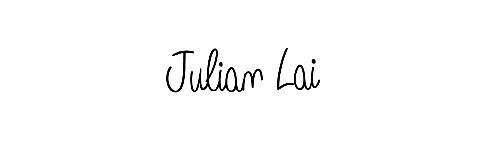 Julian Lai stylish signature style. Best Handwritten Sign (Angelique-Rose-font-FFP) for my name. Handwritten Signature Collection Ideas for my name Julian Lai. Julian Lai signature style 5 images and pictures png