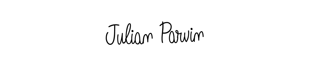 The best way (Angelique-Rose-font-FFP) to make a short signature is to pick only two or three words in your name. The name Julian Parvin include a total of six letters. For converting this name. Julian Parvin signature style 5 images and pictures png