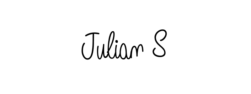 The best way (Angelique-Rose-font-FFP) to make a short signature is to pick only two or three words in your name. The name Julian S include a total of six letters. For converting this name. Julian S signature style 5 images and pictures png