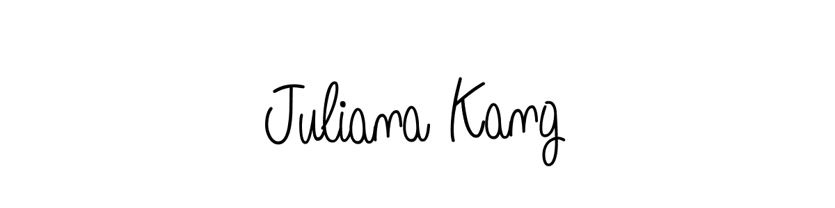 How to make Juliana Kang name signature. Use Angelique-Rose-font-FFP style for creating short signs online. This is the latest handwritten sign. Juliana Kang signature style 5 images and pictures png