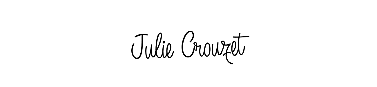 How to make Julie Crouzet signature? Angelique-Rose-font-FFP is a professional autograph style. Create handwritten signature for Julie Crouzet name. Julie Crouzet signature style 5 images and pictures png