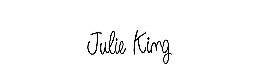 Use a signature maker to create a handwritten signature online. With this signature software, you can design (Angelique-Rose-font-FFP) your own signature for name Julie King. Julie King signature style 5 images and pictures png