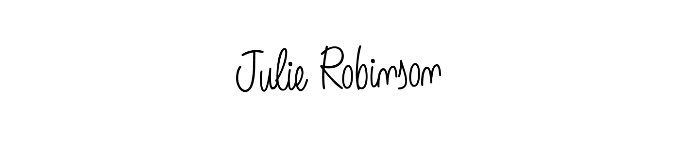 Make a beautiful signature design for name Julie Robinson. With this signature (Angelique-Rose-font-FFP) style, you can create a handwritten signature for free. Julie Robinson signature style 5 images and pictures png