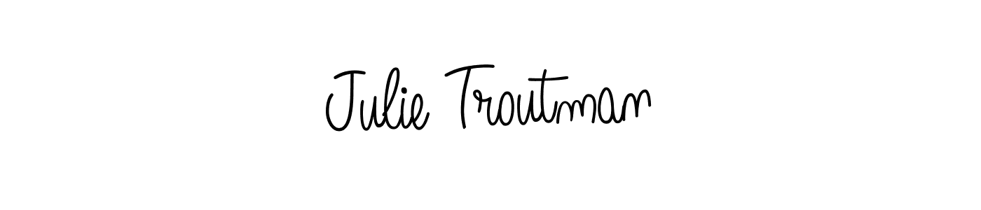 How to make Julie Troutman name signature. Use Angelique-Rose-font-FFP style for creating short signs online. This is the latest handwritten sign. Julie Troutman signature style 5 images and pictures png