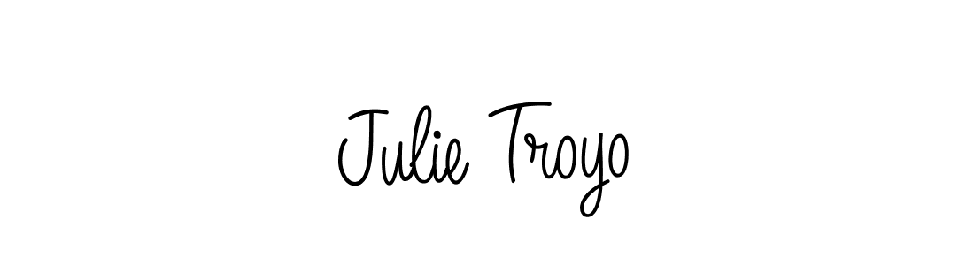 The best way (Angelique-Rose-font-FFP) to make a short signature is to pick only two or three words in your name. The name Julie Troyo include a total of six letters. For converting this name. Julie Troyo signature style 5 images and pictures png