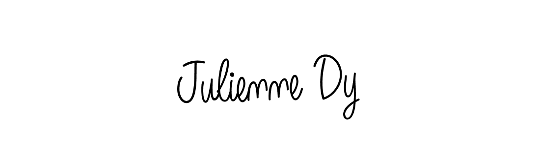 Julienne Dy stylish signature style. Best Handwritten Sign (Angelique-Rose-font-FFP) for my name. Handwritten Signature Collection Ideas for my name Julienne Dy. Julienne Dy signature style 5 images and pictures png