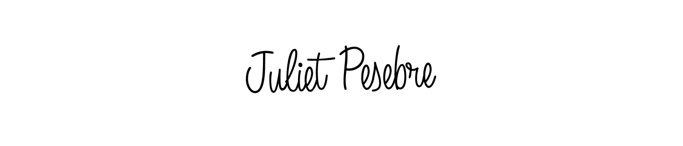 Also we have Juliet Pesebre name is the best signature style. Create professional handwritten signature collection using Angelique-Rose-font-FFP autograph style. Juliet Pesebre signature style 5 images and pictures png