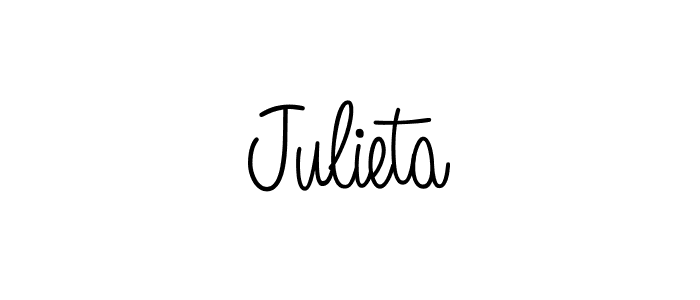 Angelique-Rose-font-FFP is a professional signature style that is perfect for those who want to add a touch of class to their signature. It is also a great choice for those who want to make their signature more unique. Get Julieta name to fancy signature for free. Julieta signature style 5 images and pictures png
