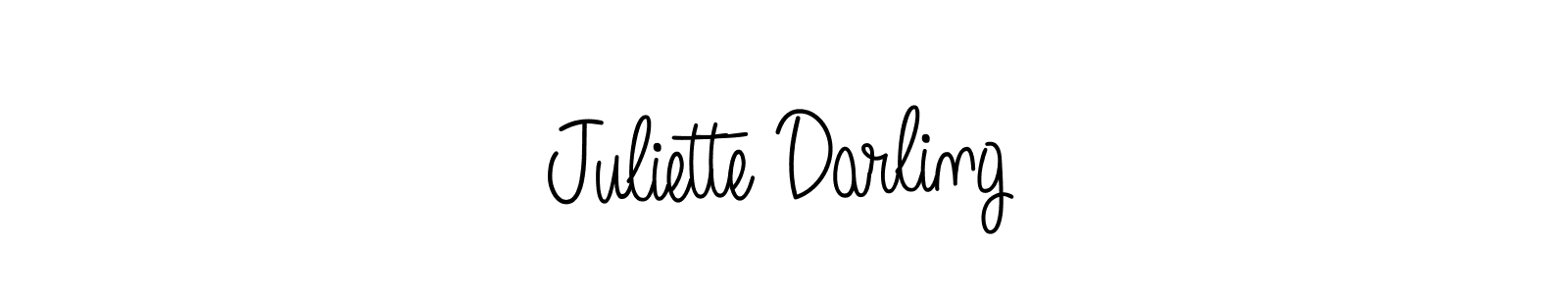 How to make Juliette Darling name signature. Use Angelique-Rose-font-FFP style for creating short signs online. This is the latest handwritten sign. Juliette Darling signature style 5 images and pictures png