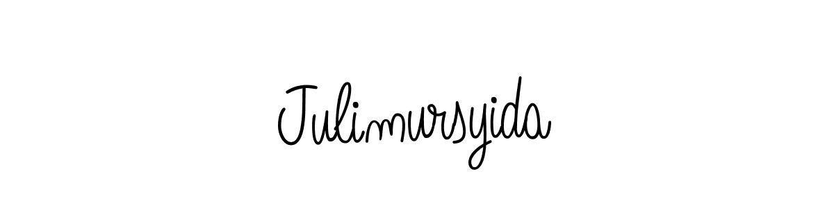 Julimursyida stylish signature style. Best Handwritten Sign (Angelique-Rose-font-FFP) for my name. Handwritten Signature Collection Ideas for my name Julimursyida. Julimursyida signature style 5 images and pictures png