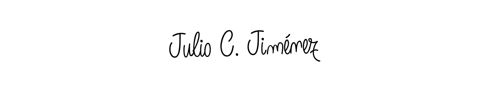 Julio C. Jiménez stylish signature style. Best Handwritten Sign (Angelique-Rose-font-FFP) for my name. Handwritten Signature Collection Ideas for my name Julio C. Jiménez. Julio C. Jiménez signature style 5 images and pictures png