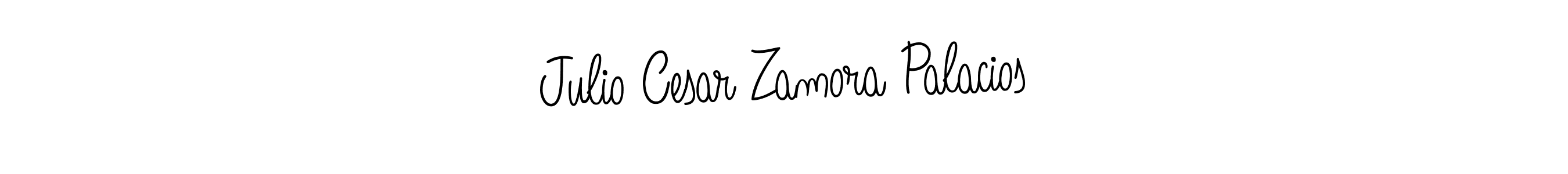 Make a short Julio Cesar Zamora Palacios signature style. Manage your documents anywhere anytime using Angelique-Rose-font-FFP. Create and add eSignatures, submit forms, share and send files easily. Julio Cesar Zamora Palacios signature style 5 images and pictures png