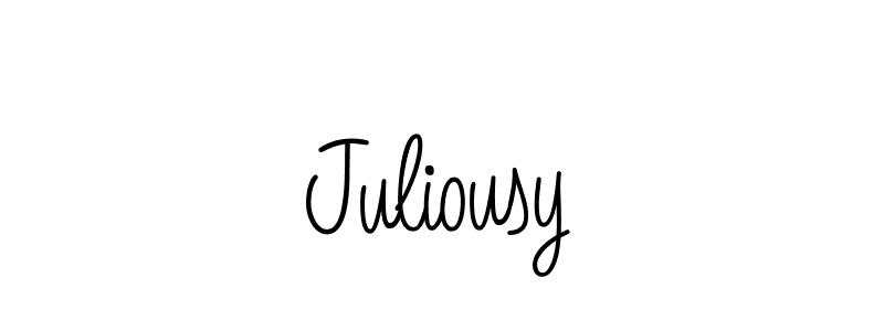 Juliousy stylish signature style. Best Handwritten Sign (Angelique-Rose-font-FFP) for my name. Handwritten Signature Collection Ideas for my name Juliousy. Juliousy signature style 5 images and pictures png