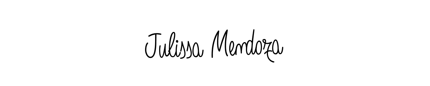 Design your own signature with our free online signature maker. With this signature software, you can create a handwritten (Angelique-Rose-font-FFP) signature for name Julissa Mendoza. Julissa Mendoza signature style 5 images and pictures png