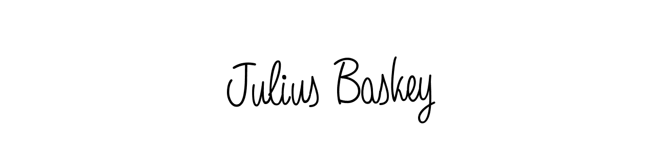 Make a beautiful signature design for name Julius Baskey. With this signature (Angelique-Rose-font-FFP) style, you can create a handwritten signature for free. Julius Baskey signature style 5 images and pictures png