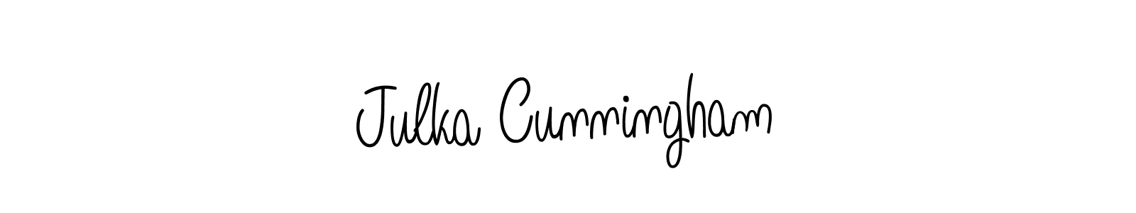 Also we have Julka Cunningham name is the best signature style. Create professional handwritten signature collection using Angelique-Rose-font-FFP autograph style. Julka Cunningham signature style 5 images and pictures png