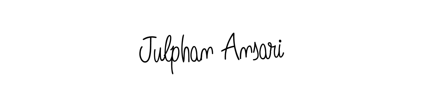 It looks lik you need a new signature style for name Julphan Ansari. Design unique handwritten (Angelique-Rose-font-FFP) signature with our free signature maker in just a few clicks. Julphan Ansari signature style 5 images and pictures png