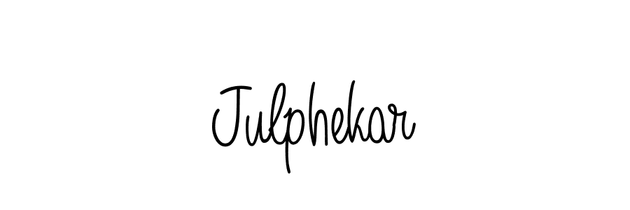 if you are searching for the best signature style for your name Julphekar. so please give up your signature search. here we have designed multiple signature styles  using Angelique-Rose-font-FFP. Julphekar signature style 5 images and pictures png