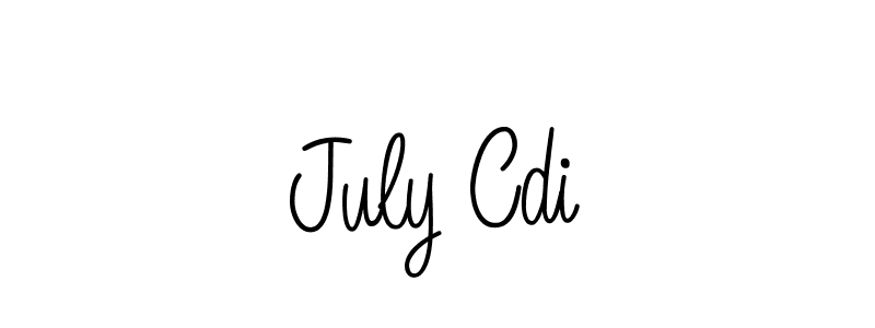 Make a beautiful signature design for name July Cdi. With this signature (Angelique-Rose-font-FFP) style, you can create a handwritten signature for free. July Cdi signature style 5 images and pictures png