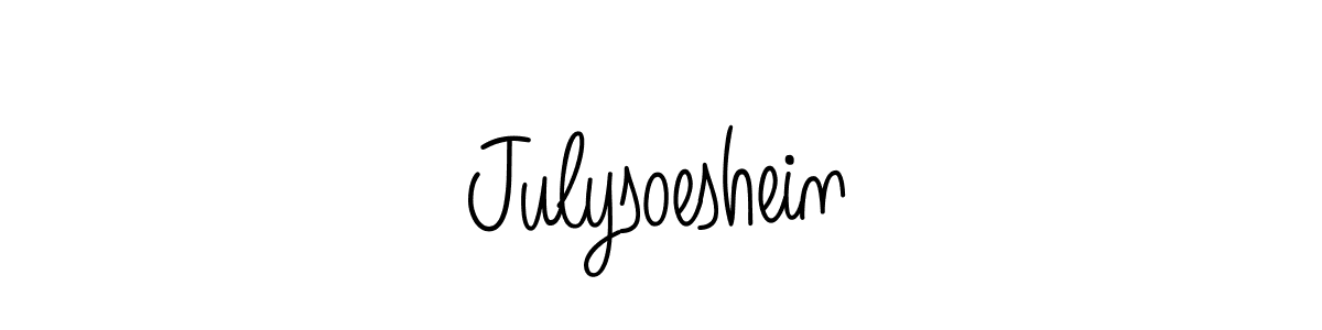 Also we have Julysoeshein name is the best signature style. Create professional handwritten signature collection using Angelique-Rose-font-FFP autograph style. Julysoeshein signature style 5 images and pictures png