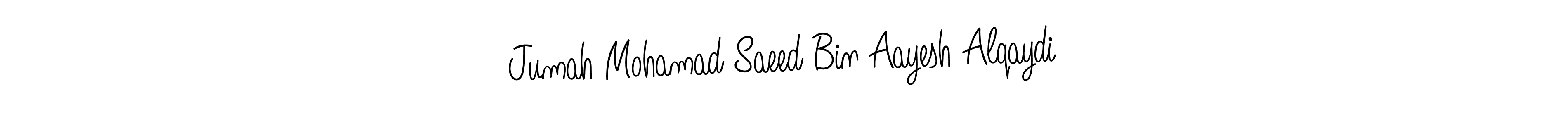 Once you've used our free online signature maker to create your best signature Angelique-Rose-font-FFP style, it's time to enjoy all of the benefits that Jumah Mohamad Saeed Bin Aayesh Alqaydi name signing documents. Jumah Mohamad Saeed Bin Aayesh Alqaydi signature style 5 images and pictures png