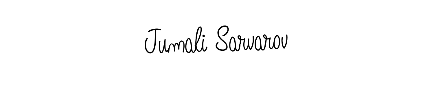 You should practise on your own different ways (Angelique-Rose-font-FFP) to write your name (Jumali Sarvarov) in signature. don't let someone else do it for you. Jumali Sarvarov signature style 5 images and pictures png