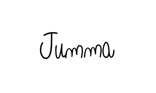 Make a beautiful signature design for name Jumma. With this signature (Angelique-Rose-font-FFP) style, you can create a handwritten signature for free. Jumma signature style 5 images and pictures png