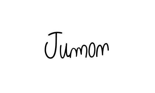 Use a signature maker to create a handwritten signature online. With this signature software, you can design (Angelique-Rose-font-FFP) your own signature for name Jumon. Jumon signature style 5 images and pictures png