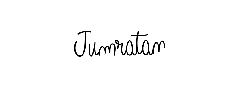 Design your own signature with our free online signature maker. With this signature software, you can create a handwritten (Angelique-Rose-font-FFP) signature for name Jumratan. Jumratan signature style 5 images and pictures png