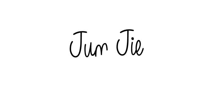 This is the best signature style for the Jun Jie name. Also you like these signature font (Angelique-Rose-font-FFP). Mix name signature. Jun Jie signature style 5 images and pictures png