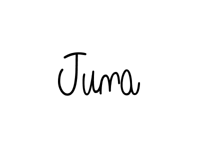 How to make Juna name signature. Use Angelique-Rose-font-FFP style for creating short signs online. This is the latest handwritten sign. Juna signature style 5 images and pictures png