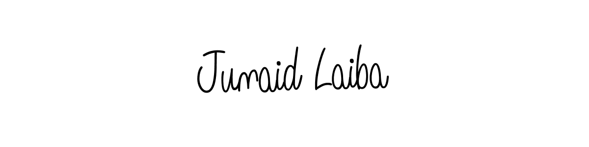 Check out images of Autograph of Junaid Laiba name. Actor Junaid Laiba Signature Style. Angelique-Rose-font-FFP is a professional sign style online. Junaid Laiba signature style 5 images and pictures png