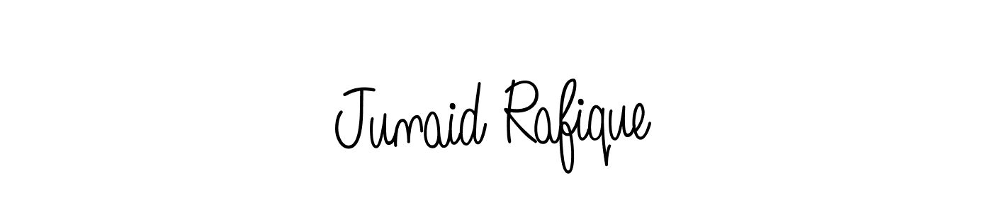 Angelique-Rose-font-FFP is a professional signature style that is perfect for those who want to add a touch of class to their signature. It is also a great choice for those who want to make their signature more unique. Get Junaid Rafique name to fancy signature for free. Junaid Rafique signature style 5 images and pictures png