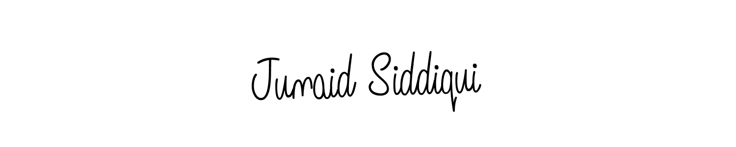 Create a beautiful signature design for name Junaid Siddiqui. With this signature (Angelique-Rose-font-FFP) fonts, you can make a handwritten signature for free. Junaid Siddiqui signature style 5 images and pictures png