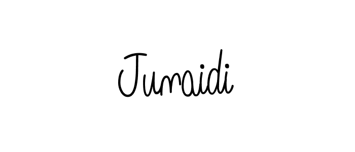 How to make Junaidi name signature. Use Angelique-Rose-font-FFP style for creating short signs online. This is the latest handwritten sign. Junaidi signature style 5 images and pictures png